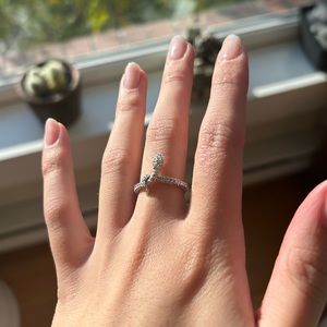 Swarovski Leslie Snake Ring | Silver 🤍🐍